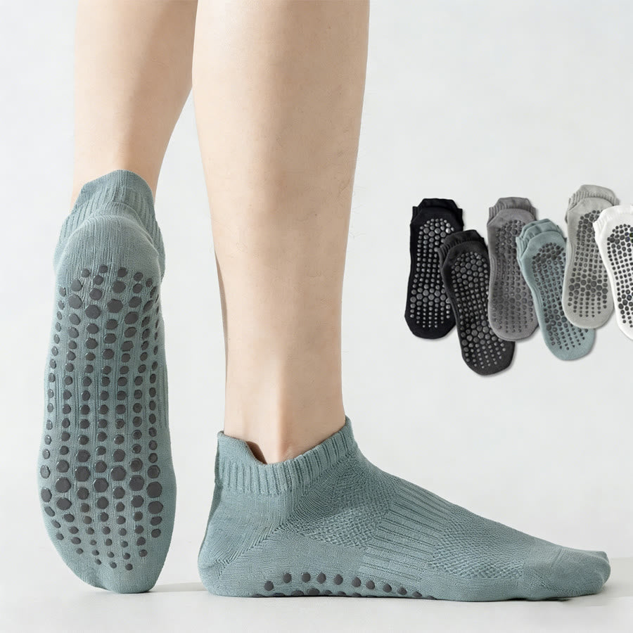 Olivenorma Full-Toe Cotton Comfort Anti-Slip Breathable Everyday Training Men's Yoga Socks