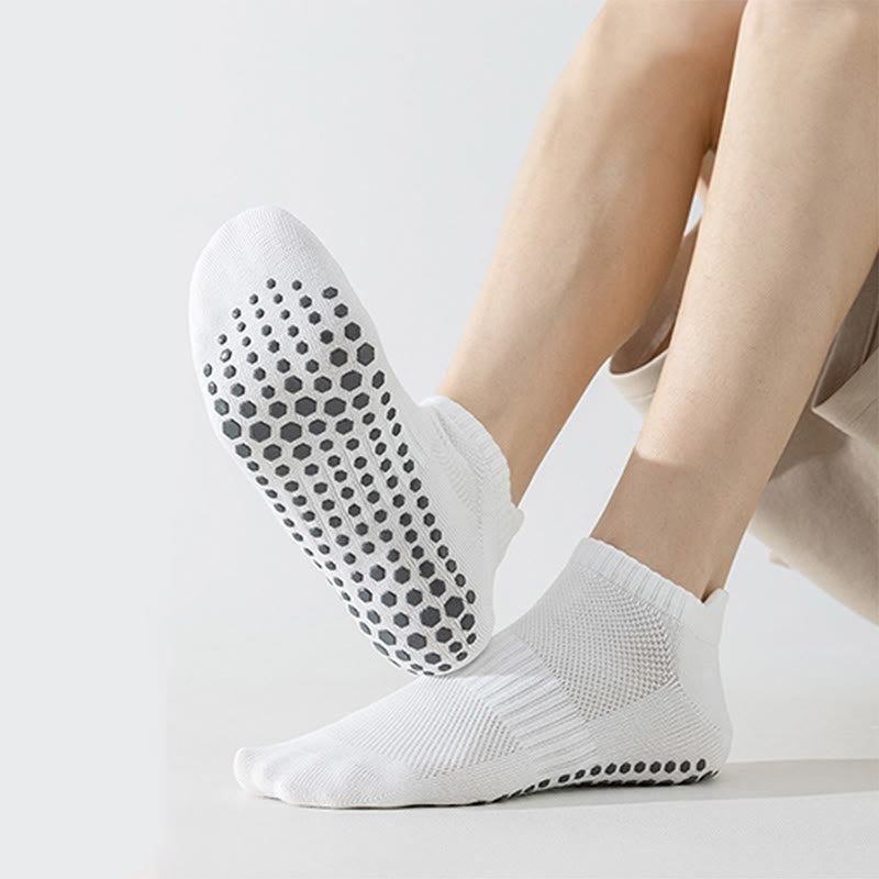 Olivenorma Full-Toe Cotton Comfort Anti-Slip Breathable Everyday Training Men's Yoga Socks