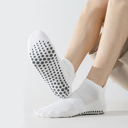 Olivenorma Full-Toe Cotton Comfort Anti-Slip Breathable Everyday Training Men's Yoga Socks