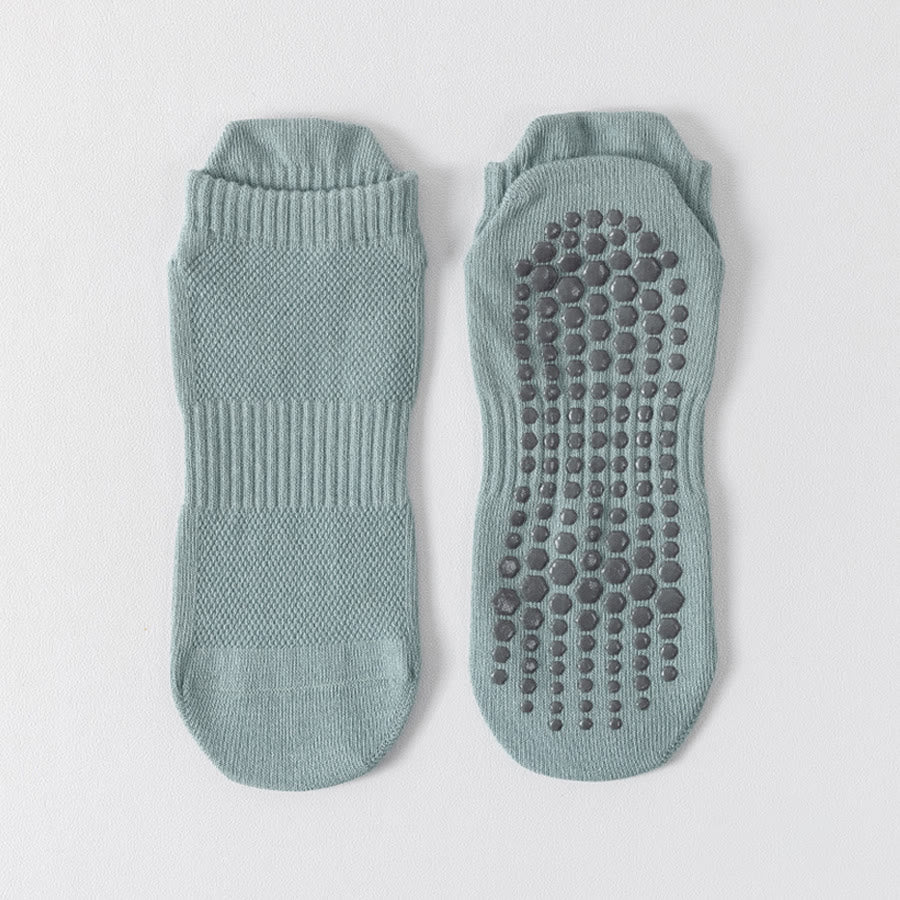 Olivenorma Full-Toe Cotton Comfort Anti-Slip Breathable Everyday Training Men's Yoga Socks