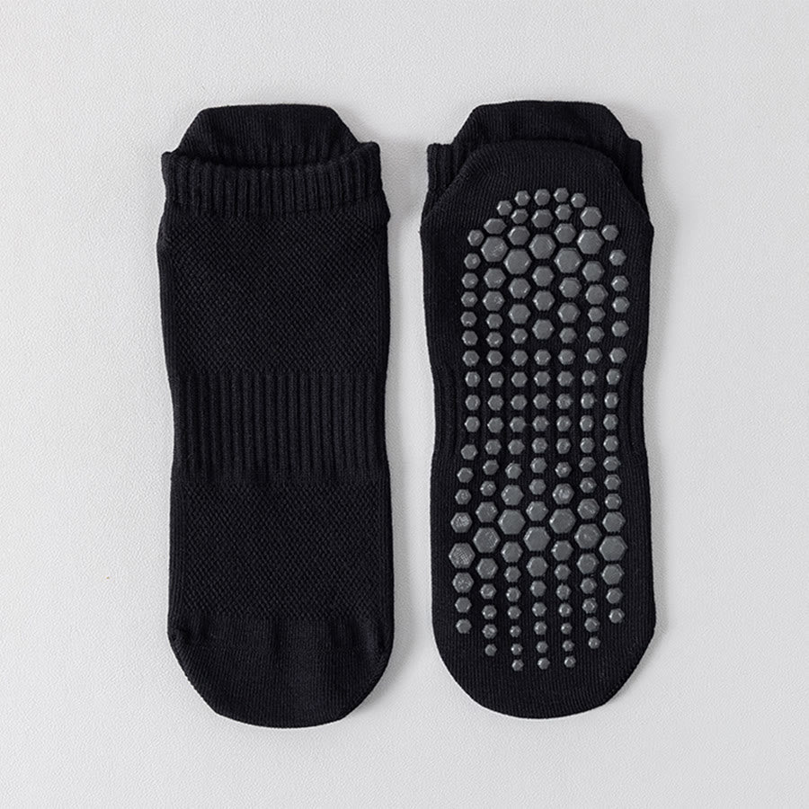 Olivenorma Full-Toe Cotton Comfort Anti-Slip Breathable Everyday Training Men's Yoga Socks