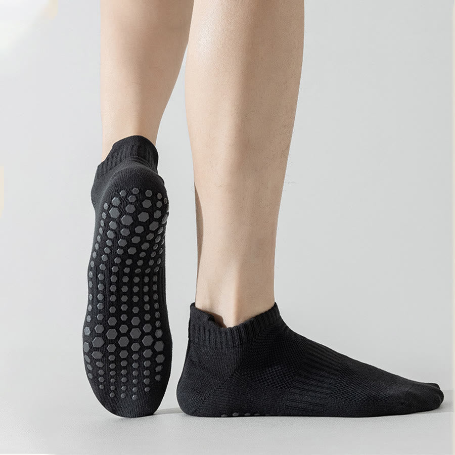Olivenorma Full-Toe Cotton Comfort Anti-Slip Breathable Everyday Training Men's Yoga Socks