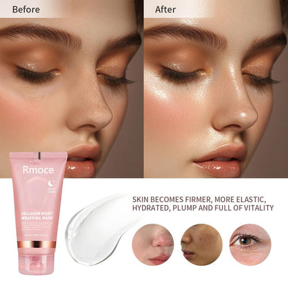 Selfika™ Collagen Night Wrapping Mask – Overnight Lifting & Deep Hydrating Peel-Off Mask (75ml)