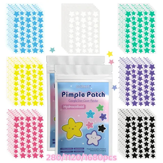 Star Pimple Patches Seven Color Hydrocolloid Dots – Gentle Acne Care