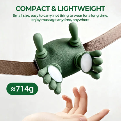 Wireless 4D Neck & Shoulder Massager – Bionic Finger Cervical & Trapezius Kneading Device