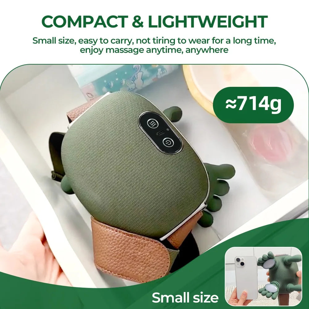 Wireless 4D Neck & Shoulder Massager – Bionic Finger Cervical & Trapezius Kneading Device