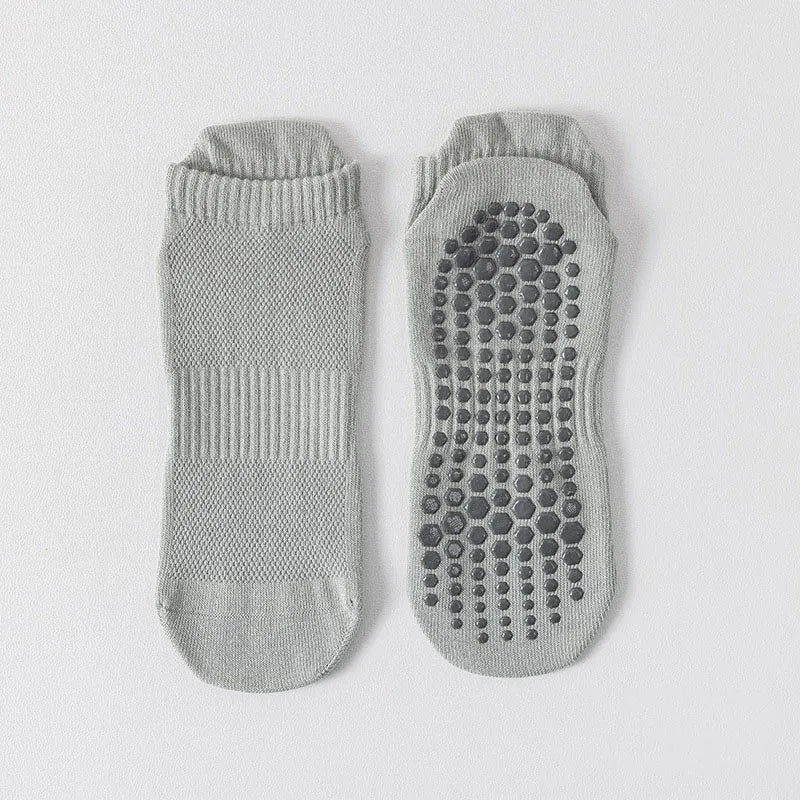 Olivenorma Full-Toe Cotton Comfort Anti-Slip Breathable Everyday Training Men's Yoga Socks