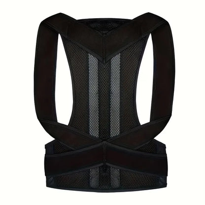 Adjustable Upper Back Posture Corrector Brace – Clavicle Support Shoulder Strap for Back Straightening and Posture Improvement