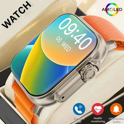 New Smart Watch 9 Ultra Gen 2 Watch Ultra IWO Watch Ultra NFC Smartwatch Series 9 Bluetooth Call 2.2 Inch Wireless Fitness Watch