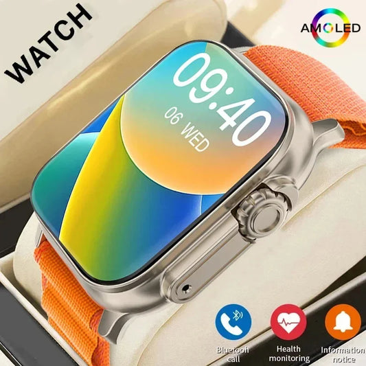 New Smart Watch 9 Ultra Gen 2 Watch Ultra IWO Watch Ultra NFC Smartwatch Series 9 Bluetooth Call 2.2 Inch Wireless Fitness Watch
